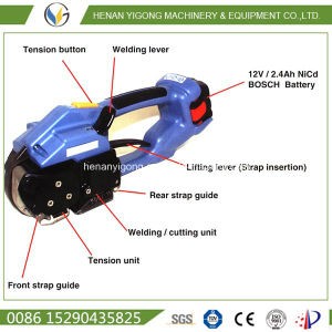 Yigong Factory Supply Battery Powered Plastic Strapping Tool