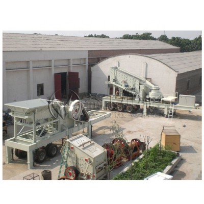 Shanghai quality diesel Mobile crushing plant machinery used in metallurgy/ chemical/ building