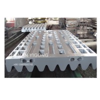 high manganese steel casting jaw crusher spare parts jaw plate