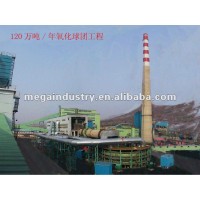 Rotary kiln- chain grate machine hematite/magnetite pelletizing plant