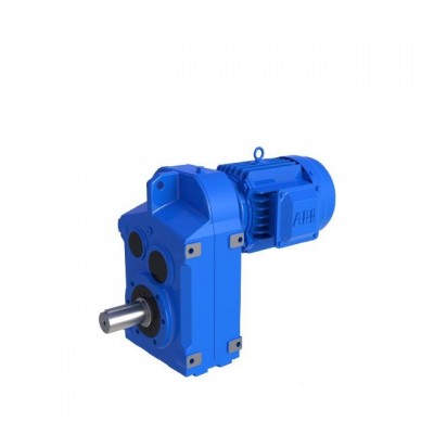 F47 parallel helical gear motor output solid shaft